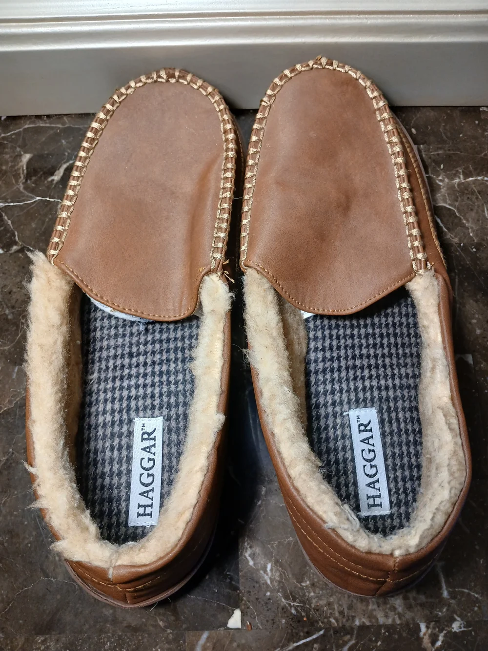Haggar soft faux